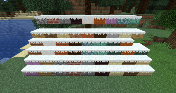 мод snow variants для minecraft 1.15